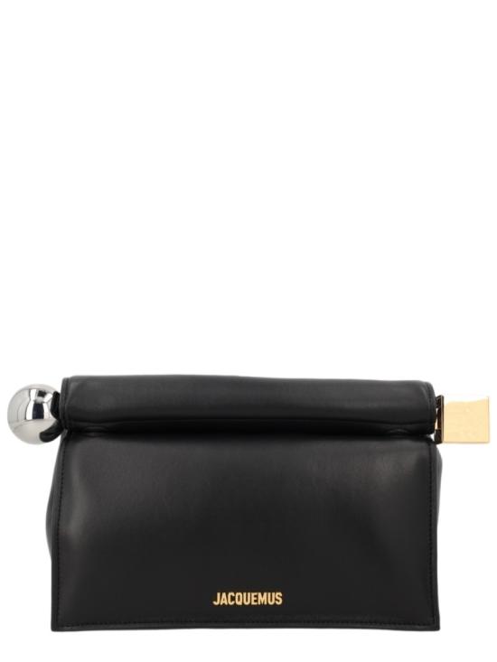 26FW 자크뮈스 론드 까레 클러치 BAW00356AC2 7L14990 Black