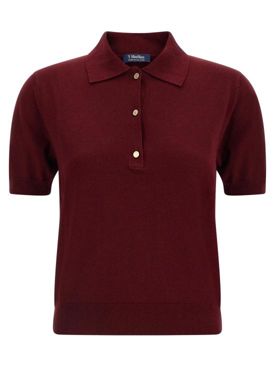 26FW 에스막스마라 폴로 티셔츠 MA341314BM BURGUNDY