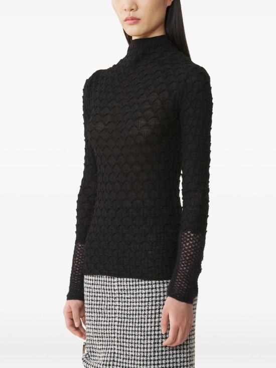26FW 랑방 스웨터 RW PO0005 K123 A26 10 NERO - LANVIN