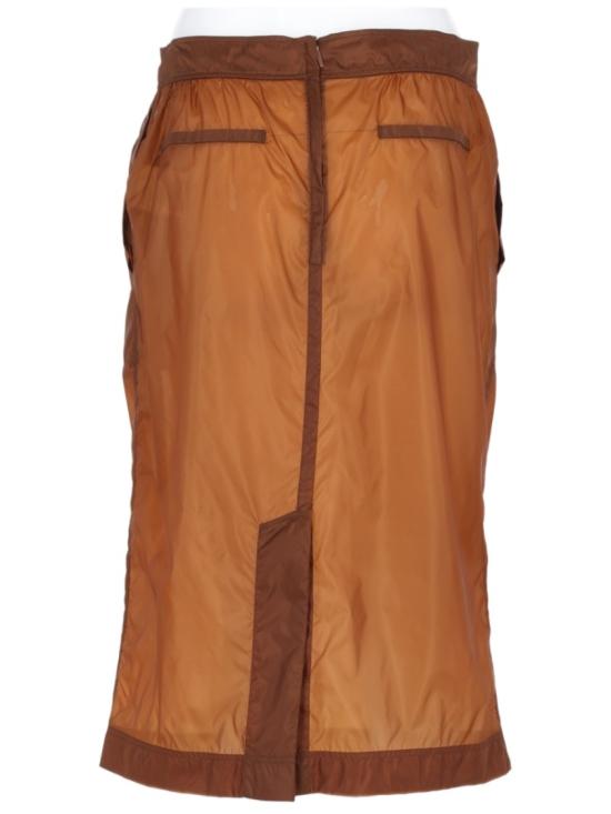  생로랑 펜슬 나일론 스커트 펜슬 나일론 스커트 870894 Y8J406560 Orange - SAINT LAURENT