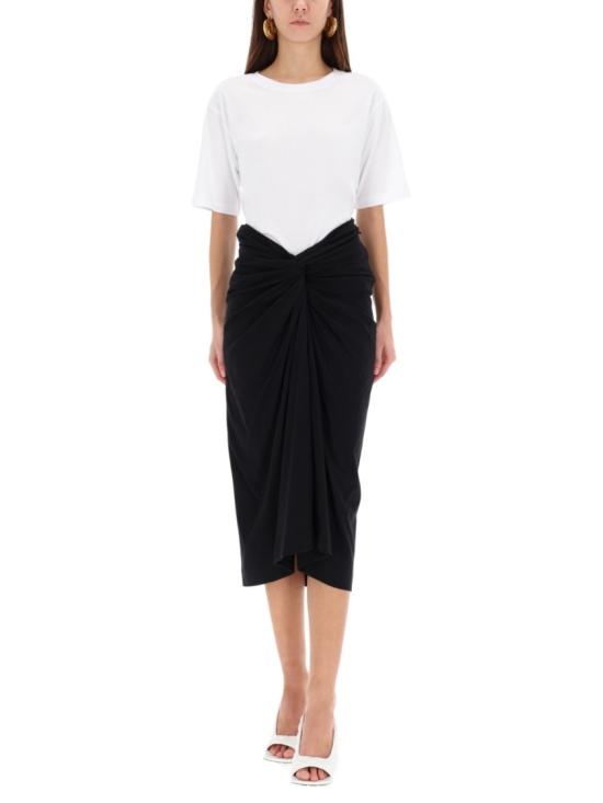 25FW 드리스 반 노튼 미디 스커트 011112 2603900 Black - DRIES VAN NOTEN