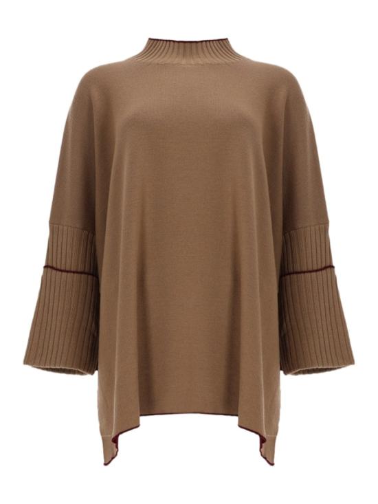 26FW 에르노 버진 울 오버사이즈 스웨터 버진 울 오버사이즈 스웨터 ML000069D 700702157 Brown