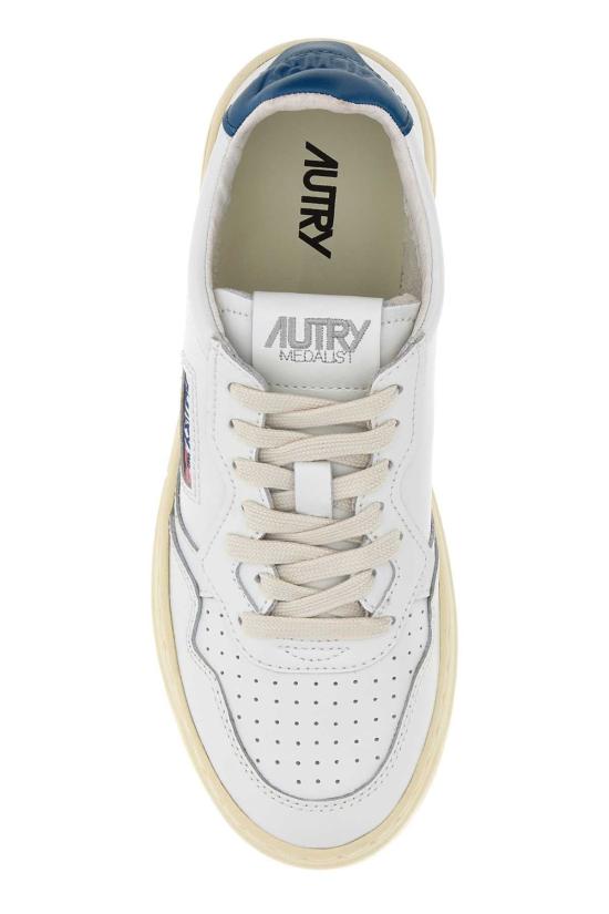 26FW 오트리 메달리스트 로우 레더 스니커즈 AULW LL29 WHITE - AUTRY