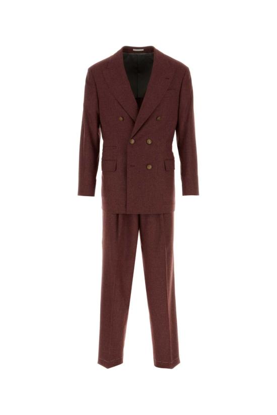 26FW 브루넬로 쿠치넬리 수트 팬츠 ME4999CPNH C017 BURGUNDY