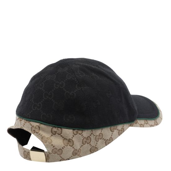 26FW 구찌 GG 코튼 캔버스 베이스볼 캡 A001I2 4HBK31079 Black - GUCCI