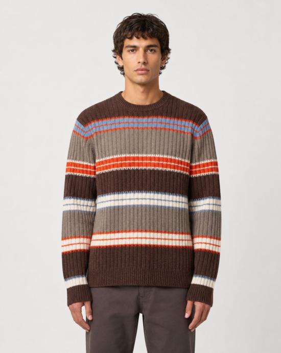 26FW 에드몬드 스튜디오 스웨터 3266014250 PLAIN ORANGE BROWN - EDMMOND STUDIOS