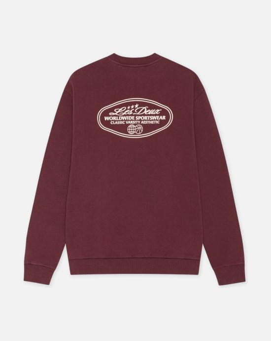  레듀 긴팔 티셔츠 1002315 654 Chocolate truffle red - LES DEUX