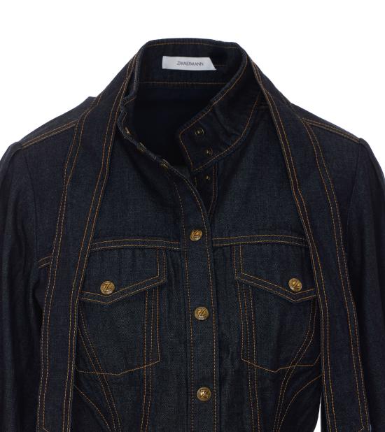 26FW 짐머만 데님 셔츠 9487TF26R ONXB BLUE - ZIMMERMANN