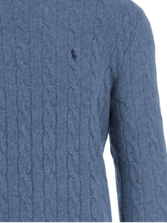 26FW 폴로 랄프로렌 케이블 니트 스웨터 710876762504 Blue - POLO RALPH LAUREN