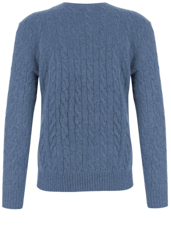 26FW 폴로 랄프로렌 케이블 니트 스웨터 710876762504 Blue - POLO RALPH LAUREN