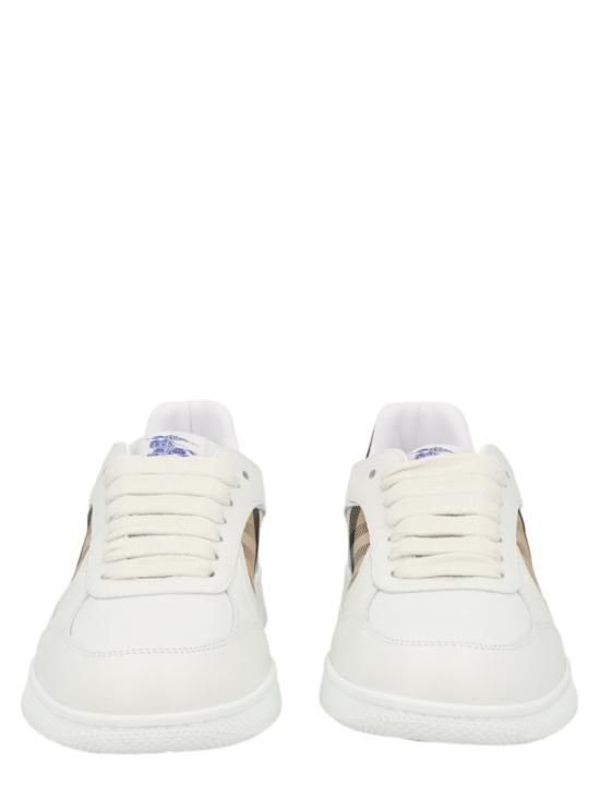 26FW 버버리 레더 체크 테라스 스니커즈 8108649 A1464 White