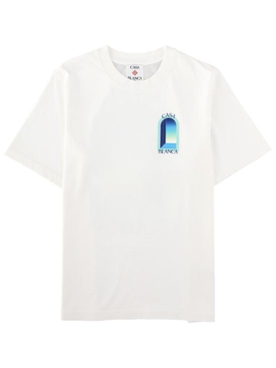 26FW 카사블랑카 반팔 티셔츠 M PF26 JTS 001 14GRADIENTARCH White