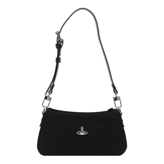 26FW 비비안웨스트우드 ORB 타샤 레더 스터드 숄더백 5801000JW W001YN401 BLACK