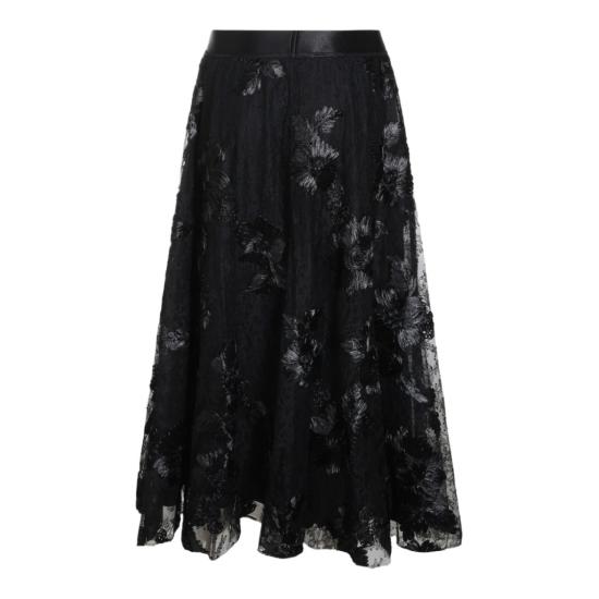 26FW 니사 롱 스커트 FS16840BLACK - NISSA