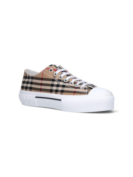 26FW 버버리 빈티지 체크 코튼 스니커즈 8049745A7028 Neutrals - BURBERRY