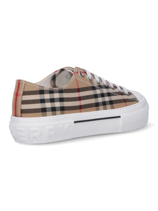 26FW 버버리 빈티지 체크 코튼 스니커즈 8049745A7028 Neutrals - BURBERRY