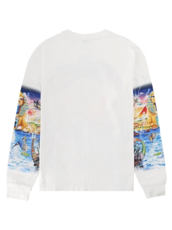 26FW 카사블랑카 반팔 티셔츠 M PF26 JTS 062 03EGYPTASITWAS White - CASABLANCA