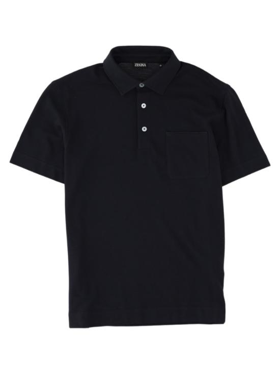 26FW 에르메네질도제냐 폴로 티셔츠 UI392A4 I752B09 Black
