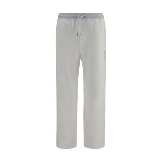 26FW 브루넬로 쿠치넬리 트레이닝/조거 팬츠 BRMM8263388GCA819BB WHITE