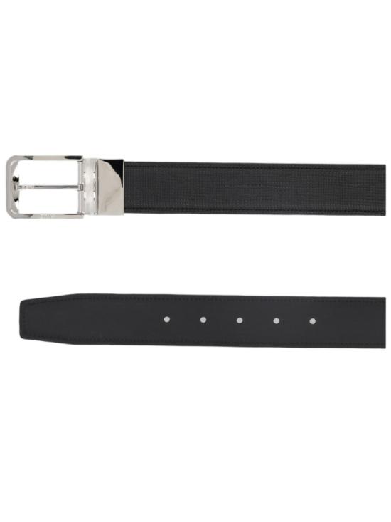 26FW 에르메네질도제냐 벨트 LHSPE B001PZNER Black - ERMENEGILDO ZEGNA