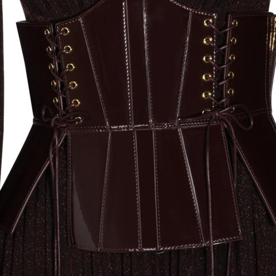 26FW 엘리자베타프랜치 원피스 ABR1566E2EV9 Brown - ELISABETTA FRANCHI