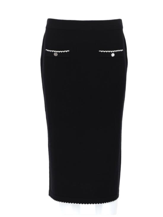 26FW 토리버치 미디 스커트 182739 960 Black