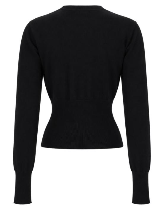 26FW 비비안웨스트우드 베아 크롭드 가디건 1803002U Y001VN402 Black - VIVIENNE WESTWOOD