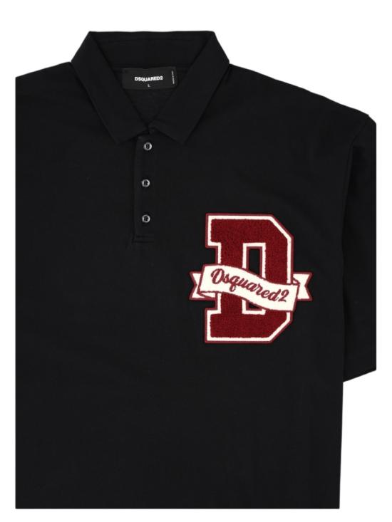 26FW 디스퀘어드2 폴로 티셔츠 S74GL0109 D20033900 Black - DSQUARED2