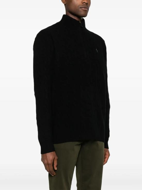 26FW 폴로 랄프로렌 포니 자수 케이블 니트 점퍼 710876766 005 NERO - POLO RALPH LAUREN