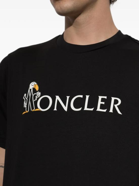 26FW 몽클레어 몽덕 로고 코튼 티셔츠 L20918C0003389B8U 999 NERO - MONCLER
