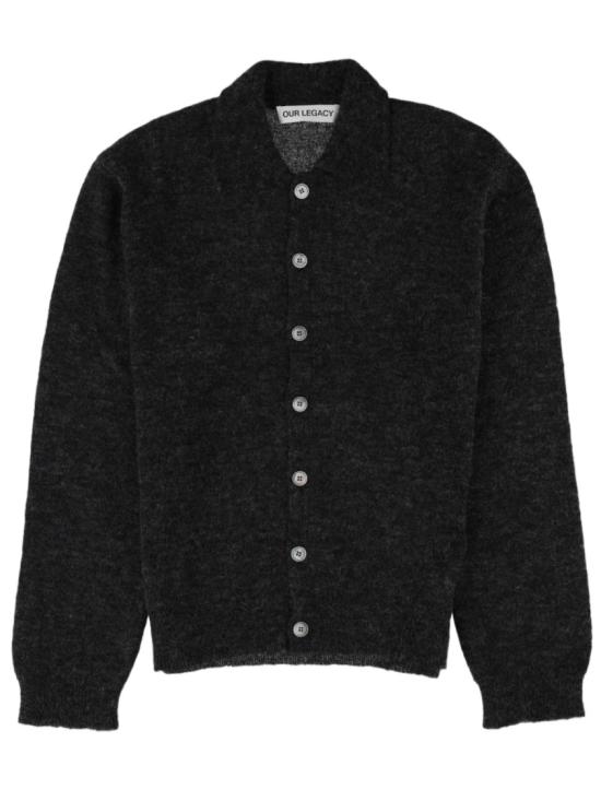 26FW 아워레가시 니트웨어 M2263EC CHARCOALMELANGEFUZZYALPACA Black