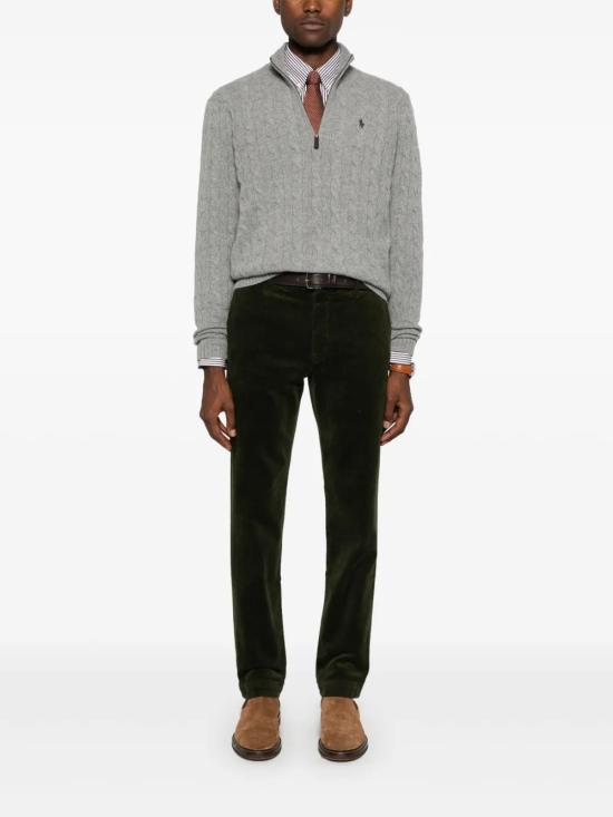 26FW 폴로 랄프로렌 포니 자수 케이블 니트 점퍼 710876766 008 GRIGIO - POLO RALPH LAUREN
