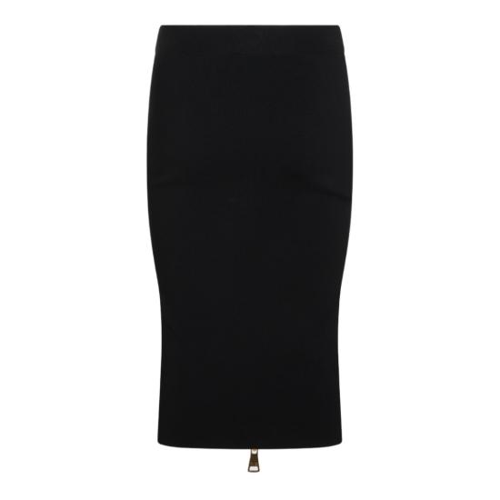 26FW 엘리자베타프랜치 미디 스커트 GK28B66E2110 Black - ELISABETTA FRANCHI