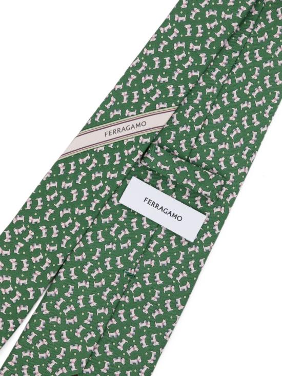 26FW 살바토레 페라가모 넥타이 794620 351449VERDE - SALVATORE FERRAGAMO