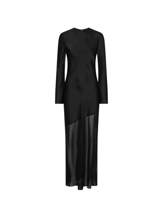 26FW 로테이트 미디 원피스 116655 100 Nero