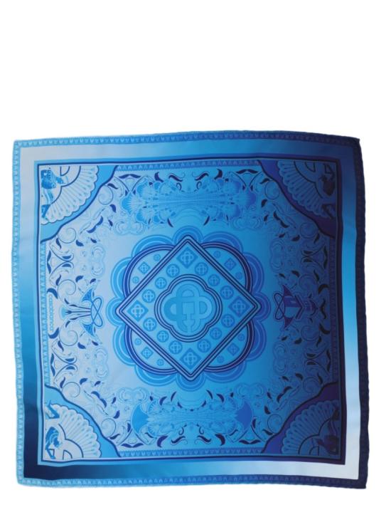 26FW 카사블랑카 머플러/스카프 A PF26 ACC 053 02EGYPTIANRUG Blue