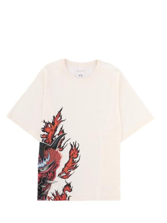 26FW 와이쓰리 반팔 티셔츠 KU2200 CHALKWHITE
