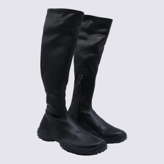 26FW 미우미우 스트레치 나파 레더 부츠 5W805EFA045 L68F0002 NERO - MIU MIU