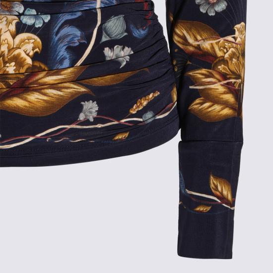 26FW 팜 리오 긴팔 티셔츠 368994 26051 GOLDEN NATURE NAVY BLUE - FARM RIO