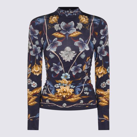 26FW 팜 리오 긴팔 티셔츠 368994 26051 GOLDEN NATURE NAVY BLUE