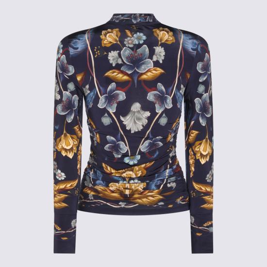 26FW 팜 리오 긴팔 티셔츠 368994 26051 GOLDEN NATURE NAVY BLUE - FARM RIO