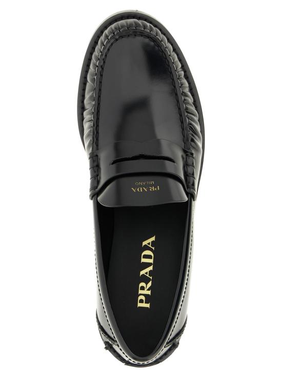 25FW 프라다 플랫 슈즈 PR322031BM BLACK - PRADA