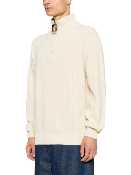 26FW JW앤더슨 집업 니트 KW1481 YN0542006 WHITE - JW ANDERSON
