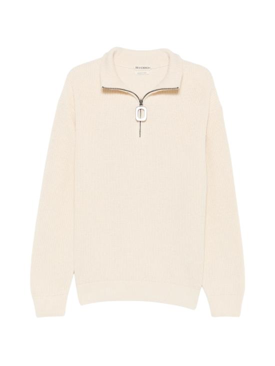 26FW JW앤더슨 집업 니트 KW1481 YN0542006 WHITE
