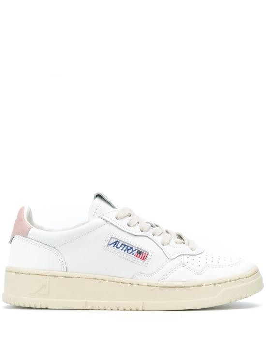 26FW 오트리 메달리스트 로우 레더 스니커즈 AULW LL16WHT PINK