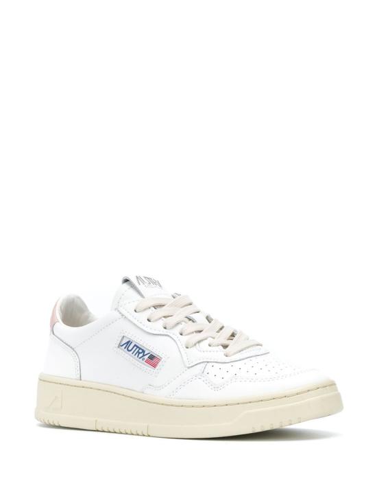 26FW 오트리 메달리스트 로우 레더 스니커즈 AULW LL16WHT PINK - AUTRY