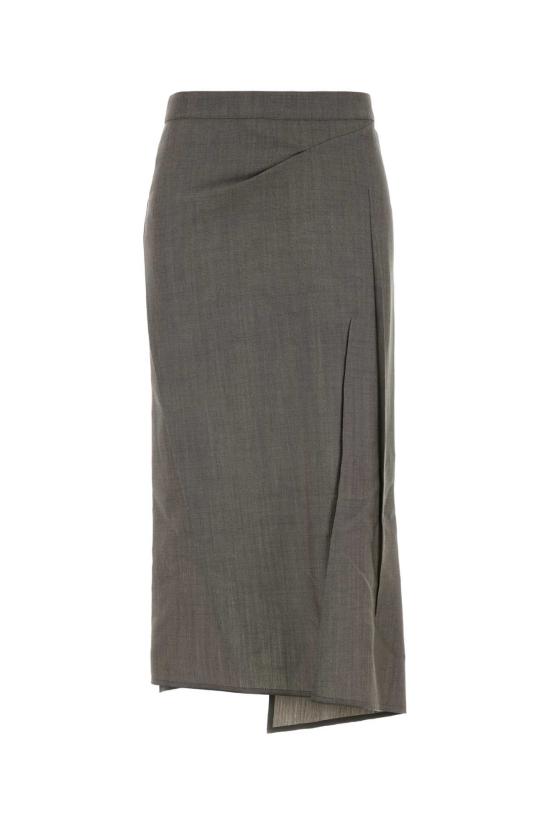 26FW 빅토리아 베컴 롱 스커트 1326WSK007362C 9889 Grey
