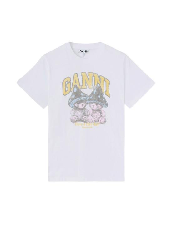 26FW 가니 반팔 티셔츠 A1050311 151 BRIGHT WHITE