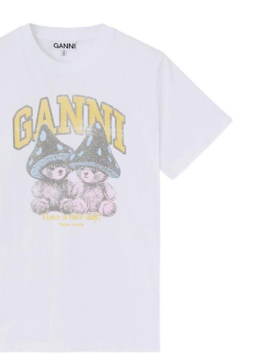 26FW 가니 반팔 티셔츠 A1050311 151 BRIGHT WHITE - GANNI
