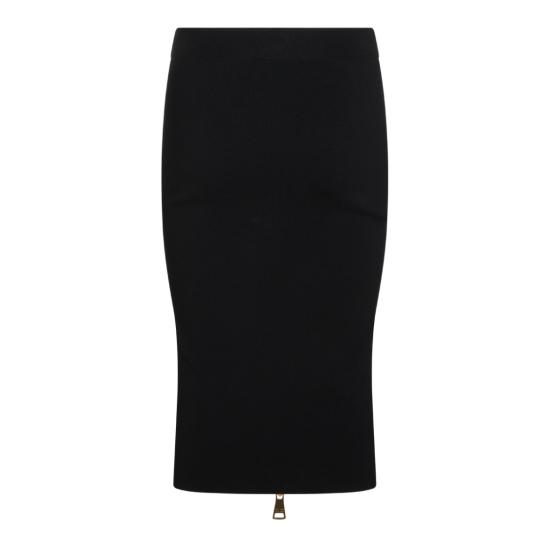 26FW 엘리자베타프랜치 미디 스커트 GK28B66E2110 Black - ELISABETTA FRANCHI
